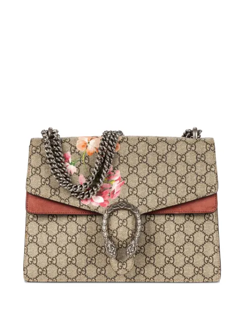 Gucci Pre-Owned medium Dionysus flower-print cross bag Neutrals 400235498879
