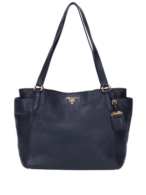 Prada Pre-Owned pebble-grain tote bag Black 208