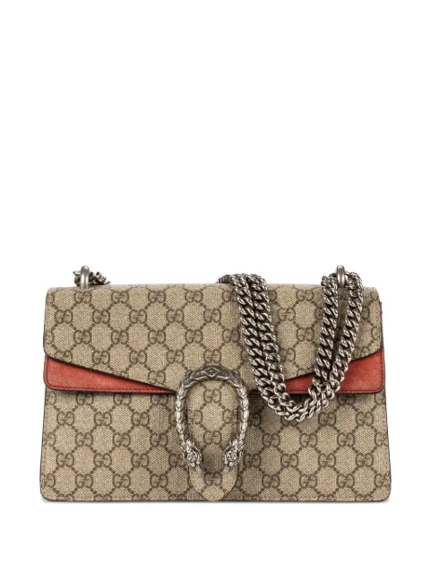 Gucci Pre-Owned silver-tone chain print shoulder bag Neutrals 400249486628