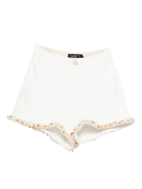 PatBO embellished trim shorts White SHO32906