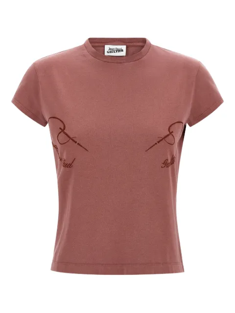 Jean Paul Gaultier The Needles embroidered faded T-shirt Brown 2601WTO404J032