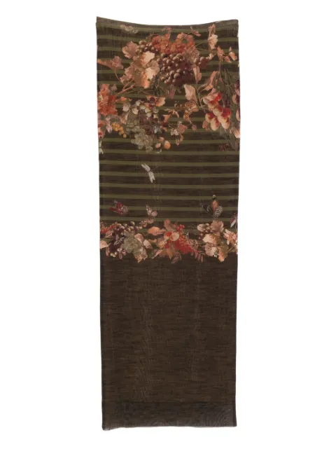 Jean Paul Gaultier floral-print skirt Brown 2601WSK032M014P