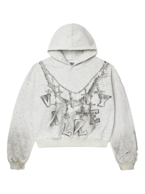 Vale printed hoodie Grey 10066096