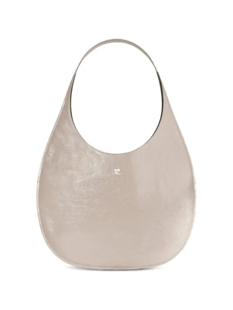 Courrèges Holy Naplack leather tote bag Grey 126GSA210CR0043