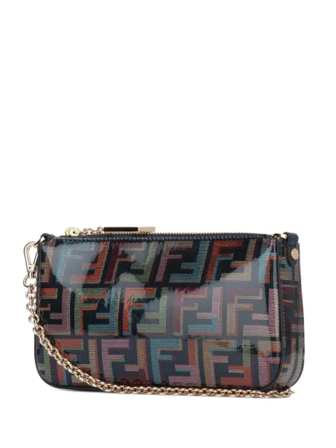 FENDI Baguette chain-strap clutch bag Black 8BS073AW6Q