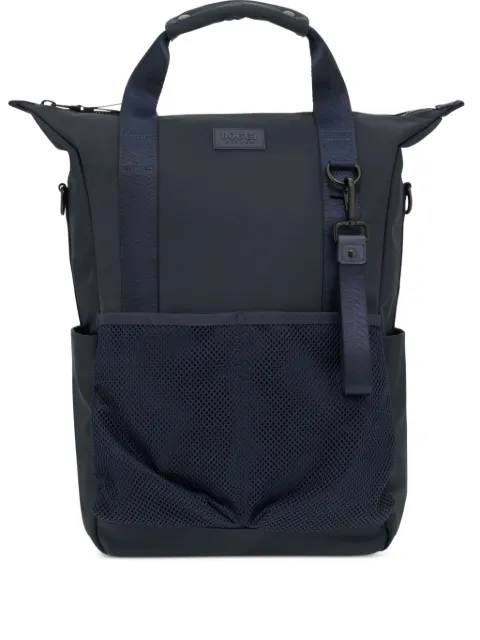 Boggi Milano technical fabric 3Way bag Blue BO26P082301