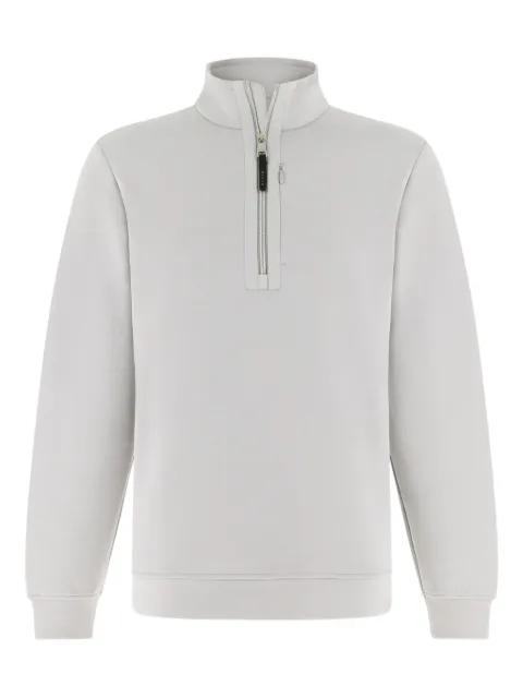 Boggi Milano half zip mock neck sweatshirt Grey BO26P070502