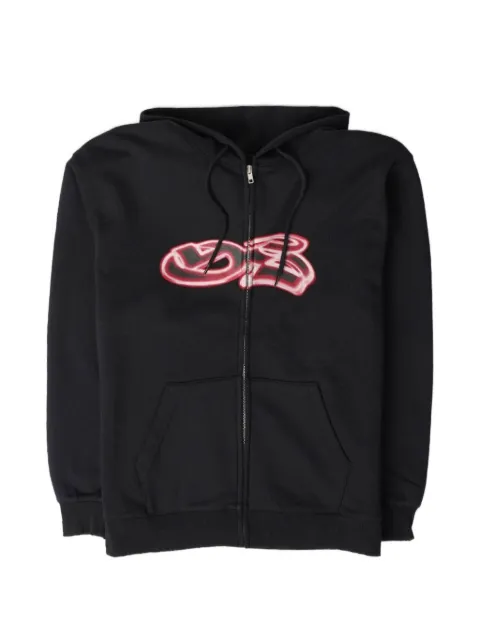 YARDSALE graphic-print hoodie Black PN26223