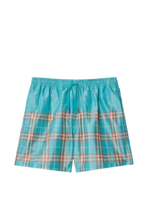 Burberry gradient check swim shorts Blue 8121694