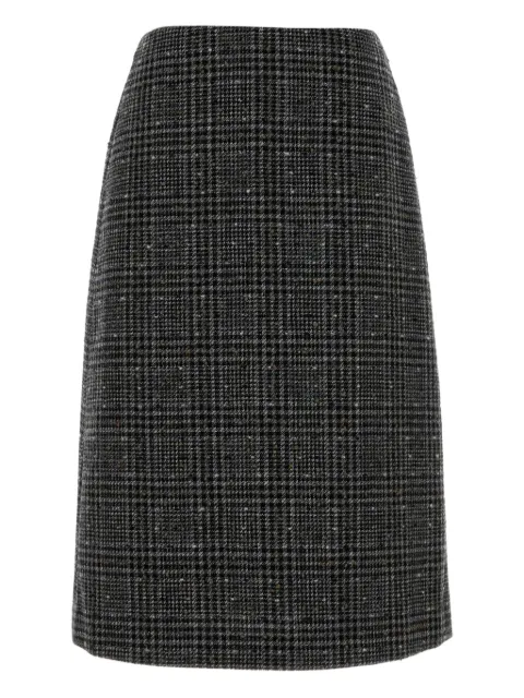 FENDI check-pattern midi skirt Grey FQ7686AAVJ0