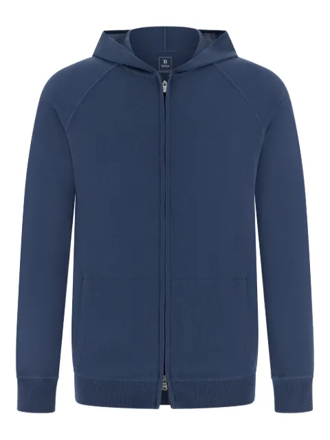Boggi Milano full-zip hooded sweater Blue BO26P038902