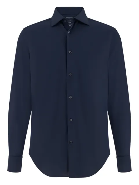 Boggi Milano slim fit collar shirt Blue BO26P018103