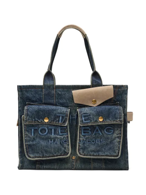 Marc Jacobs The denim suede large cargo Tote Bag Blue 2S6HTT005H02427