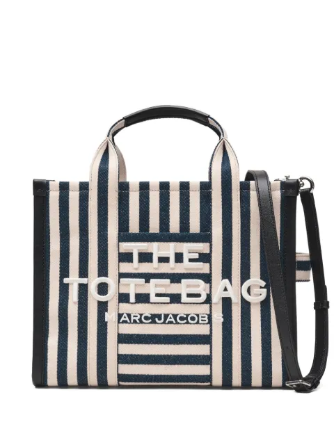 Marc Jacobs medium The Stripe Canvas Tote bag Blue 2S6HTT021H02455