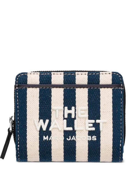 Marc Jacobs The Wallet striped canvas compact wallet Blue 2S6SMP057S02455