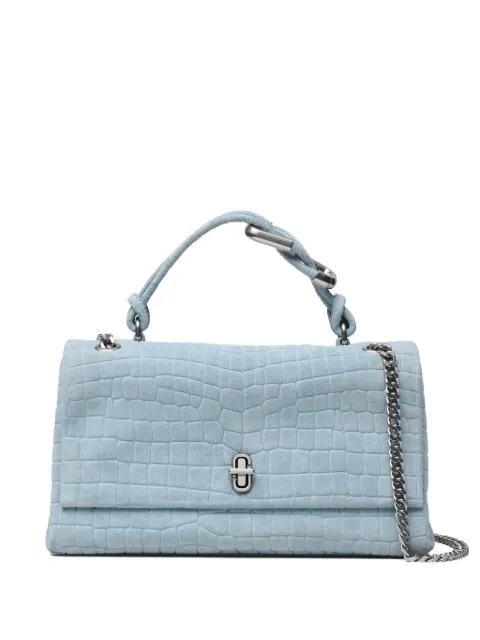Marc Jacobs The Suede Croc dual-chain shoulder bag Blue 2S6HSH026H01451