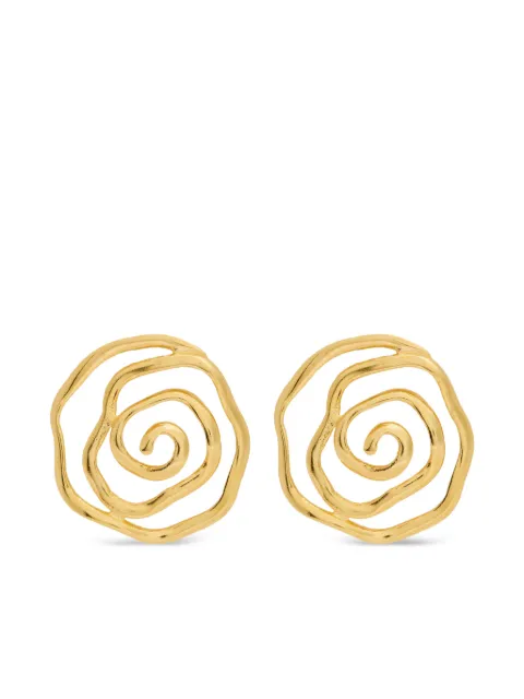Lynyer Floral Vortex earrings Gold FLVRTXEARA