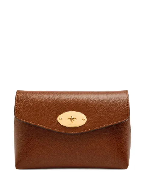 Mulberry Darley textured turn-lock pouch Brown RL8861552G110