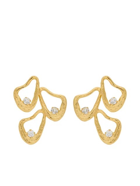 Lynyer textured embellished earrings Gold LYNCELWHISPTRID
