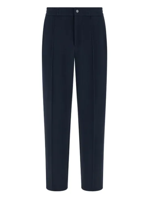 Boggi Milano cotton blend scuba piqué pants Blue BO26P015901