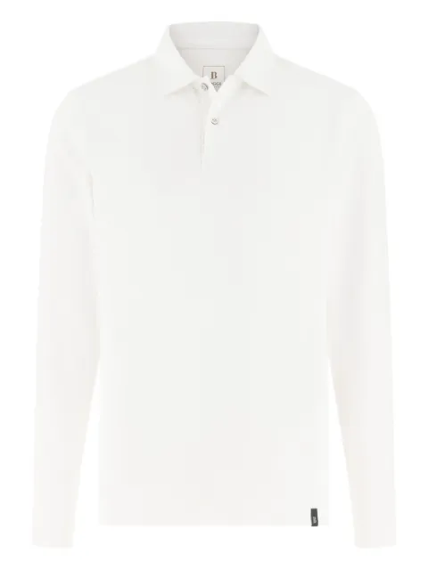 Boggi Milano high-performance piqué polo shirt with S-Cafè® yarn White BO26P056601