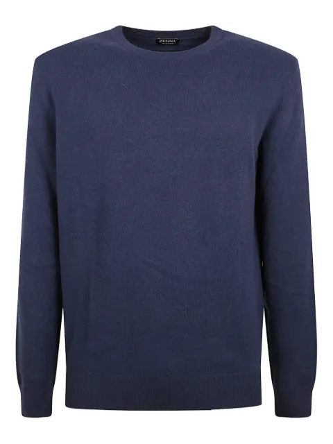 Zegna crew-neck sweater Blue UGK10A2110