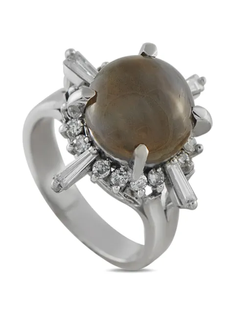 LB Exclusive diamond platinum ring Silver 5306
