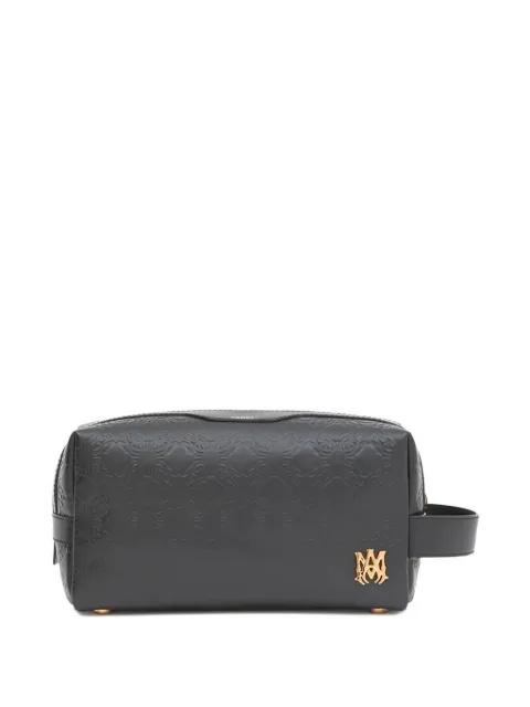 AMIRI MA Quad leather wash bag Black AMHABA1012