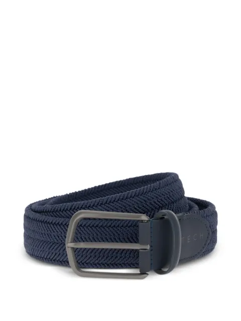 Boggi Milano woven rubberised leather belt Blue BO26P024804