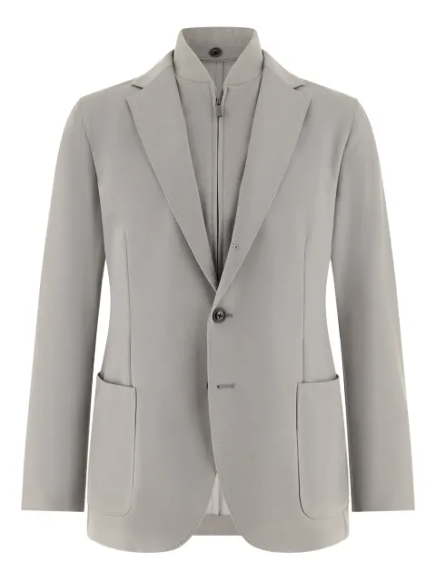 Boggi Milano wool blend sweatshirt jacket Grey BO26P023902