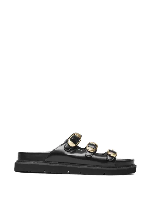 Marc Jacobs buckle-detail leather slides Black 2S6FSA001F07001