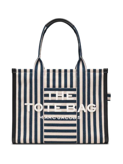 Marc Jacobs The Large Stripe Canvas tote bag Blue 2S6HTT020H02455