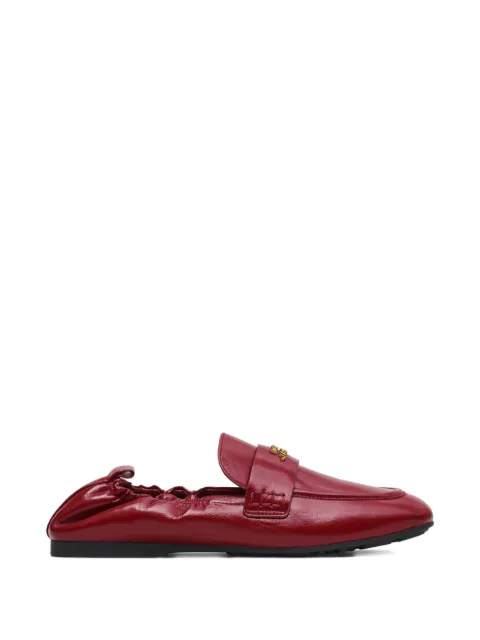 Marc Jacobs logo-plaque leather loafers Red 2S6FFL001F49641