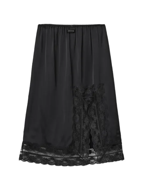Marc Jacobs midi lace-detail slip skirt Black 2S6RSK015W18001