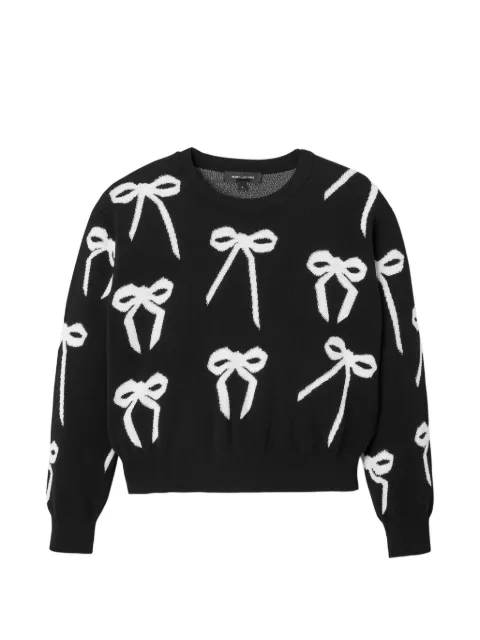Marc Jacobs bow-detail round-neck sweater Black 2S6RTP012K29005
