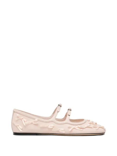 Marc Jacobs The Kiki bow-detail ballet flats Pink 2S6FFL001F17260