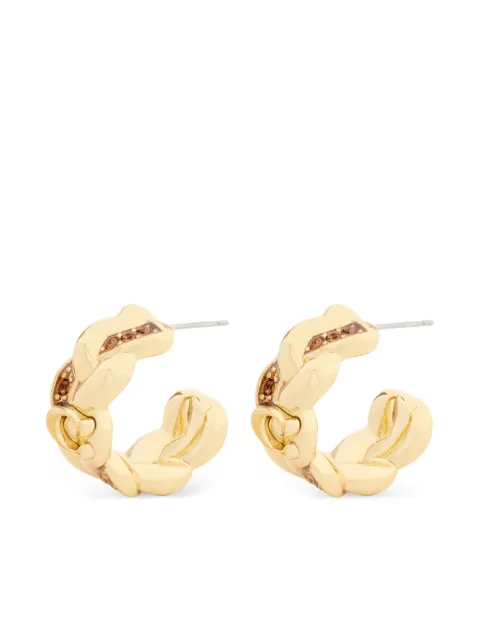 Coach crystal-emellished chain earrings Gold 37557606GLD710A