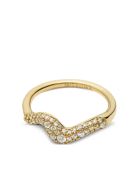 Missoma Molten Snow zirconia ring Gold MTGR2CZA