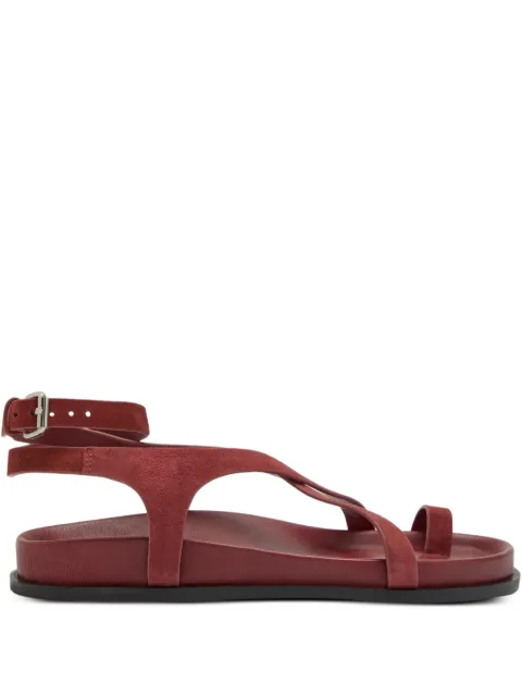 A.EMERY The Jalen Slim flat sandals Red 242233SUEDE