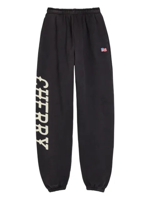 Cherry LA Hollywood logo flag trousers Black CHRYFA25701BL