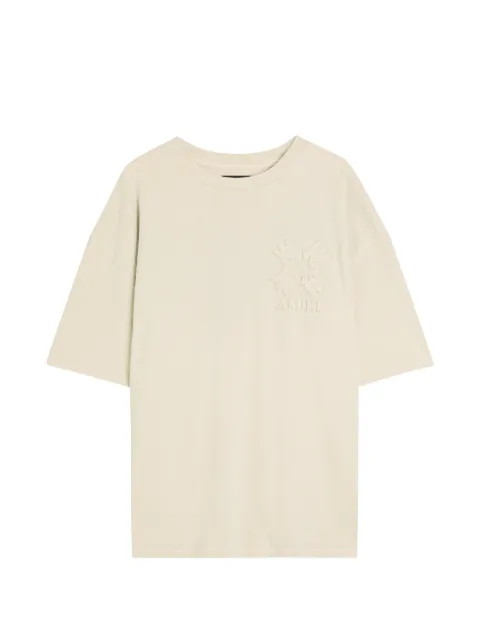 AMIRI embroidered short-sleeve T-shirt Neutrals AMTOJR1029