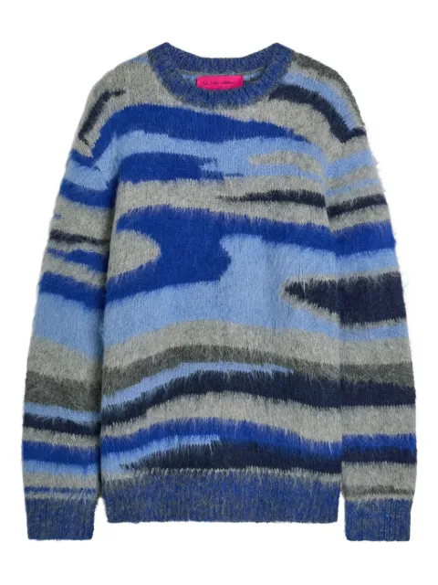 The Elder Statesman Topo jacquard sweater Blue 250395