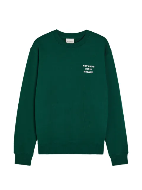 Drôle De Monsieur crew-neck sweatshirt Green PERMSW149CO127098