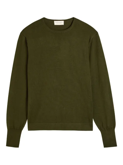 Officine Generale crew-neck sweater Green DLCXKNT301