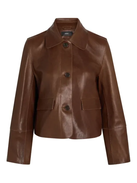 Arma button-fastening pocket-chest jacket Brown 020L26105202