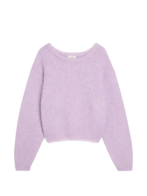 American Vintage boat-neck sweater Purple NIB18A