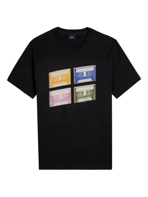 PS Paul Smith Tapes-print T-shirt Black M2R011RVP5618