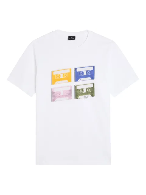 PS Paul Smith cassette-print T-shirt White M2R011RVP5618