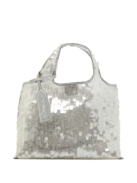 3.1 Phillip Lim mini Market logo-tag tote bag Grey AE26B957NSQA