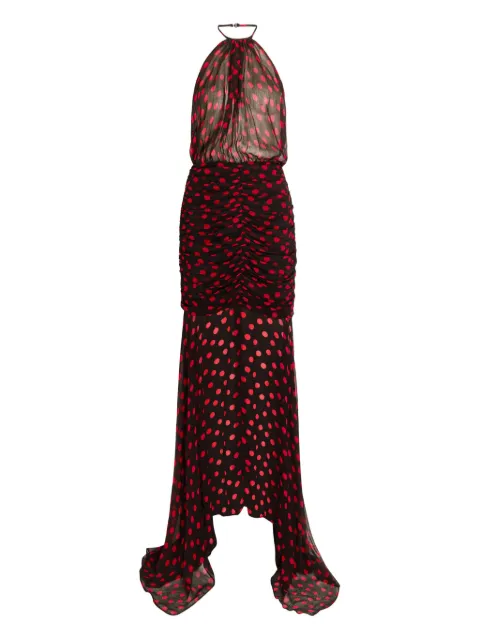Ronny Kobo Tilda polka-dot midi dress Black 4584647PCHA
